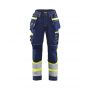 7196 Dames High Vis werkbroek met Stretch