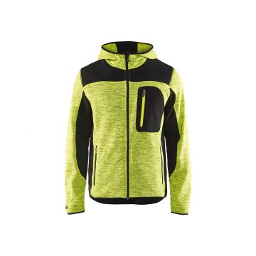 4930 Gebreid vest met softshell