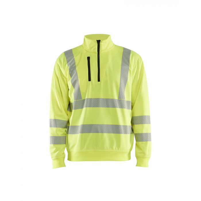 3564 High Vis Sweatshirt halve rits