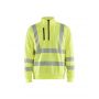 3564 High Vis Sweatshirt halve rits