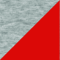 Grau Melange/Rot (9056)